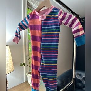 Hanna Andersson One Piece mixed stripes PJs